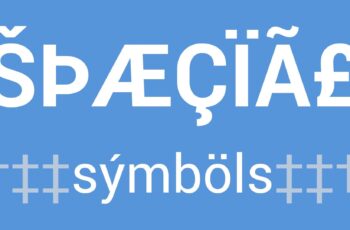 caracteres especiais em html