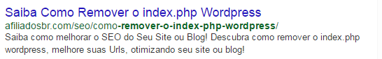 Remover index php WordPress