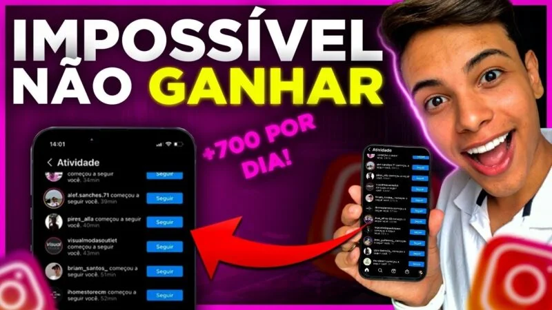 NOVO! COMO GANHAR SEGUIDORES NO INSTAGRAM - 700 SEGUIDORES POR DIA (Pelo Celular)