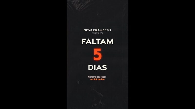 FALTAM 5 DIAS PARA A NOVA ERA DO 6EM7 | ERICO ROCHA #shorts