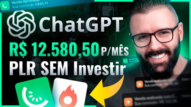 Como ganhar R$ 180 POR DIA com Chat GPT Rápido e Sem Investir Nada